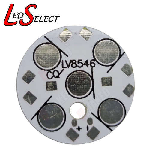 Aluminium Base Plate 28mm 5 x Led Circuit Board White for 1W, 3W or 5W Leds **LOCAL STOCK**