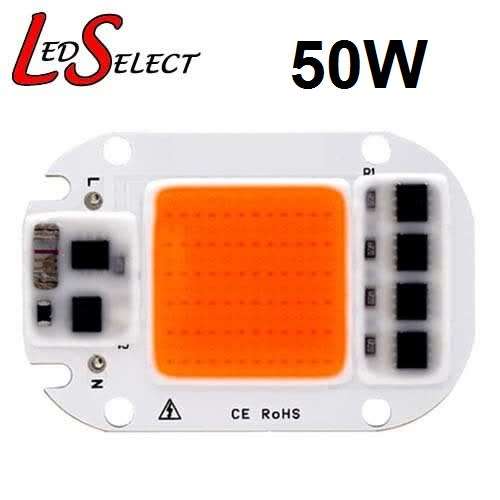 50W Led Full Spectrum New Improved Plant Grow Light Chip 220V 380-840nm **LOCAL STOCK**