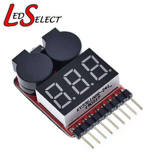 Battery 18650 Voltage Tester 1-8S 9 Pin Buzzer **LOCAL STOCK**