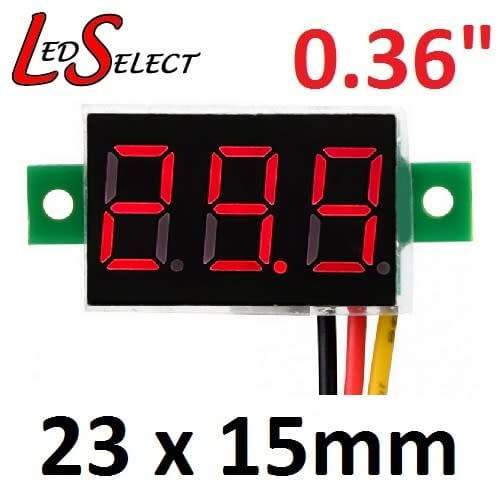 Voltmeter DC 0-100V 0.36" Mini 3 Digit Display **LOCAL STOCK**