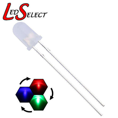 5mm Led RGB Diffused Slow Fading (Red Green Blue Yellow Pink White) **LOCAL STOCK**