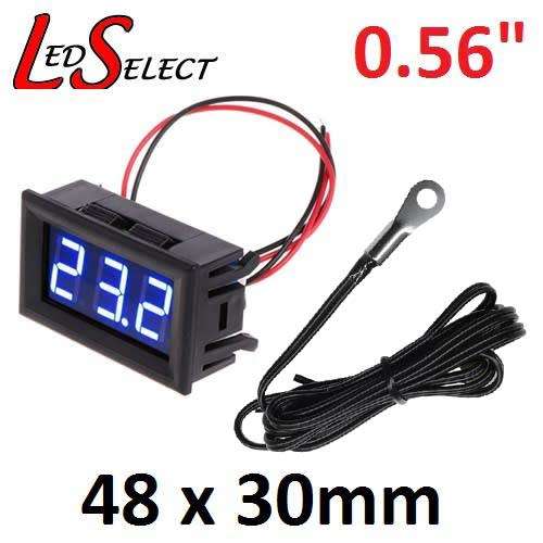 Temperature Meter Thermostat Thermometer Car Aquarium Fridge LCD Digital Blue 12V **LOCAL STOCK**