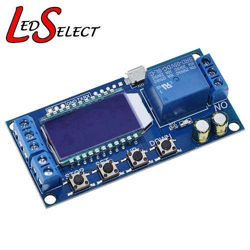 Time Controller Delay Timer 6-30V + Micro USB 0s-999min Relay **LOCAL STOCK**