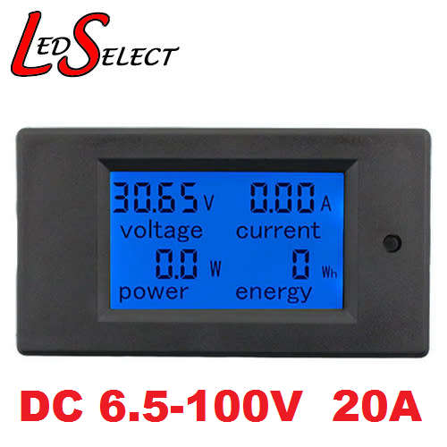Volt Ammeter DC 100V 20A Digital 4-IN-1 Current Voltage Power Energy Meter PZEM-031 **LOCAL STOCK**