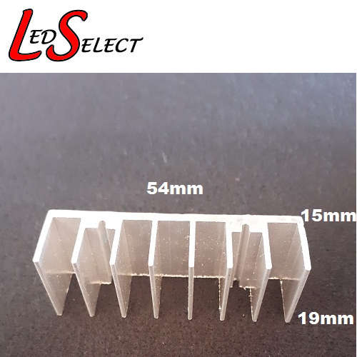 Heatsink 54 x 15 x 19mm Silver **LOCAL STOCK**