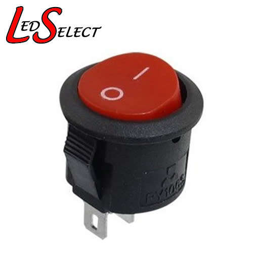 Switch Rocker Red 20mm 3Pin 220V AC **LOCAL STOCK**