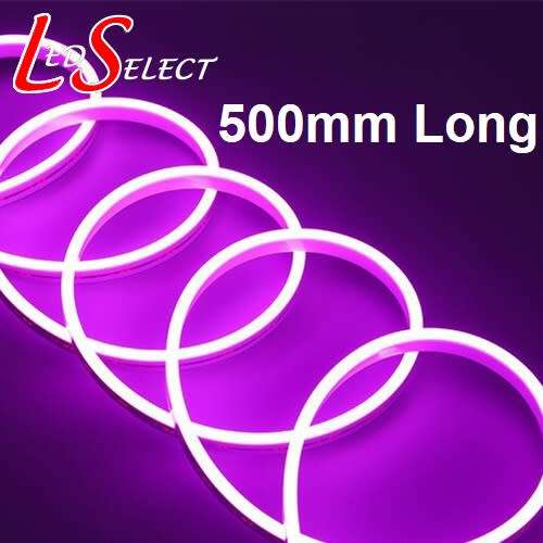 12V LED Neon Flex Strip 500mm Long Pink **LOCAL STOCK**