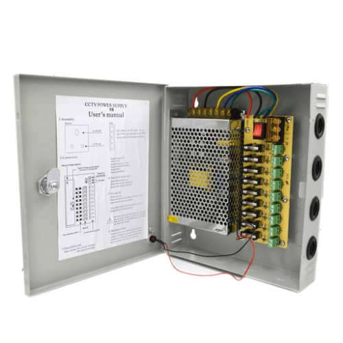 CCTV Power Supply Box 9 Channels 12V 10A  **LOCAL STOCK**