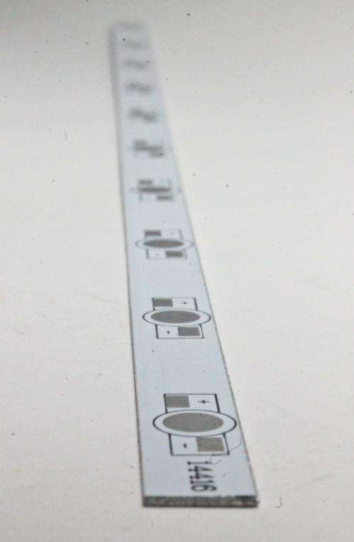 Aluminium Circuit Board for 10 Leds (1W, 3W or 5W) 390x10x1.5mm