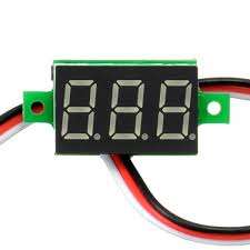 Digital Panel Voltmeter DC 0-100V 3 Wire (Red Led)