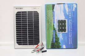 5W Solar Panel (with battery clamps)
