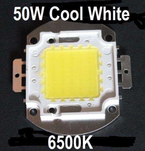 50W Led Cool White 6500K (30-34V/1500mA) 4000-4500 Lumens 35mil chip