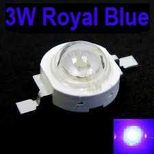 3W Led Royal Blue 450-455nm 3.5-3.8V 600mA