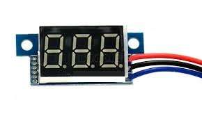 Digital Panel Voltmeter DC 0-100 (Red Led)