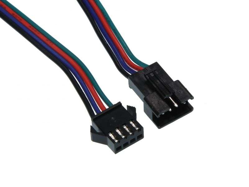 Connector Snap in 4 Pin Female-Male RGB