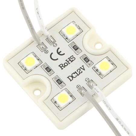 Module Light 5050 4Led 12V Cool White 6500K 0.96W **IN STOCK**