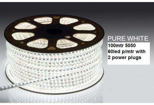 220V Led Strip 5050 60 led per/mtr White **IN STOCK**