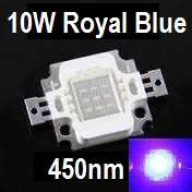 10W Led Royal Blue 450nm (9-12V/ 900mA)