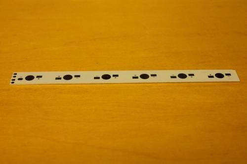 Led Printed Circuit Board Aluminium 160x15x1mm (6 Led)