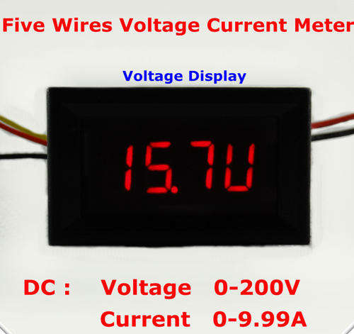 Voltmeter 0-200V Ammeter 0-10A DC