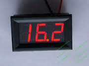 Voltmeter Digital Red 3.2-30V DC