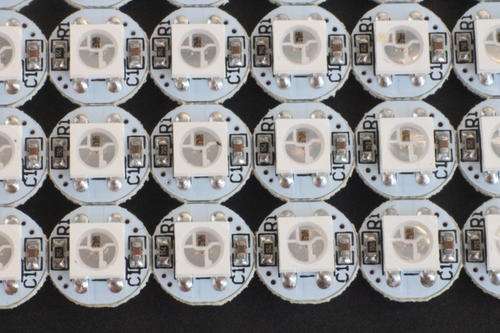 WS2812B LED on Alum Base 10mm DC5V 5050 SMD RGB WS2811 Built-in IC