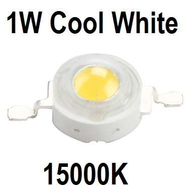 1W Led Cool White 10-15000K **IN STOCK**