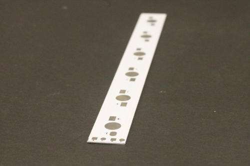 Aluminium Circuit Board for 6 Leds (1W, 3W or 5W) 160x15x1mm