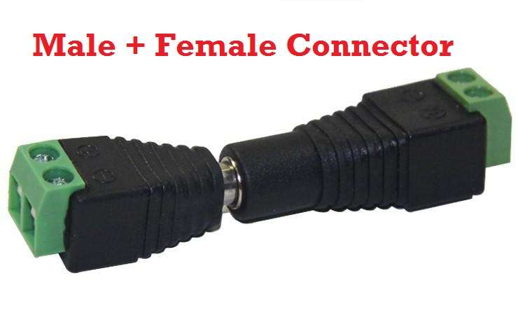 5.5 x 2.1mm Male & Female Connector DC Plug