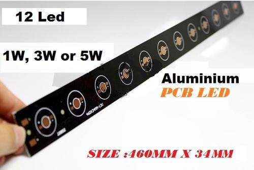 Aluminium Circuit Board for 12 Leds (1W, 3W or 5W leds) Aquarium Light