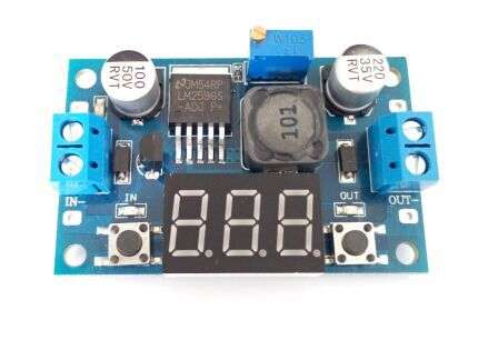 DC-DC Step Down Adjustable Voltage Driver with Voltage Display