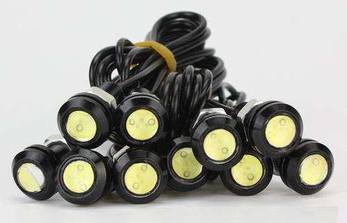 Car Daylight Running Led Lights 3W - Cool White (Black Body) **IN STOCK**