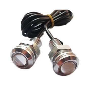 3W Car Daylight Running Led Lights - Cool White (Silver Body)