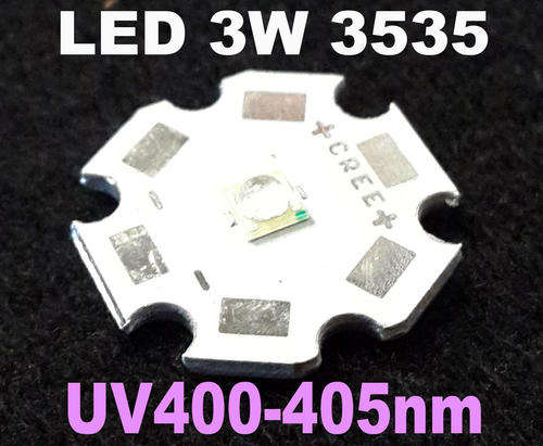 3W Led UV (Ultra Violet) 3535 Chip on Cree base 395-405nm **IN STOCK**