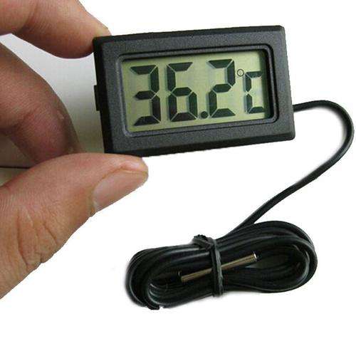 Thermometer Temperature Black LCD for Aquarium or Refrigerator **IN STOCK**