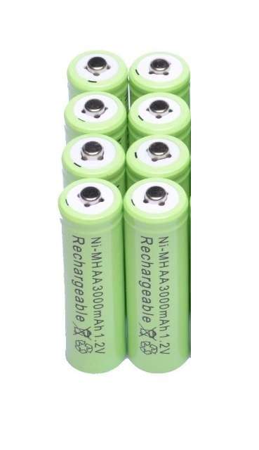 Battery AA NIMH Rechargeable 1.2V 3000mA