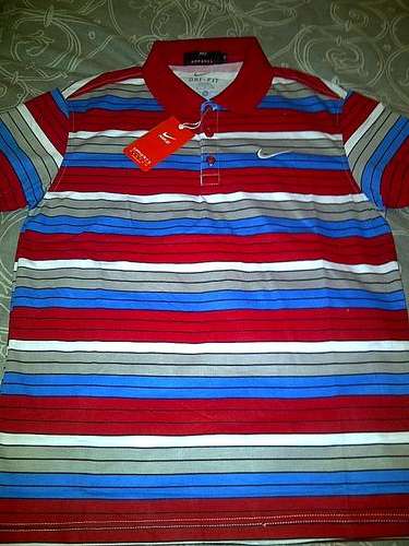 NEW SPRING ARRIVAL! Men's NIKE Golfer Red Stripe (MEDIUM)
