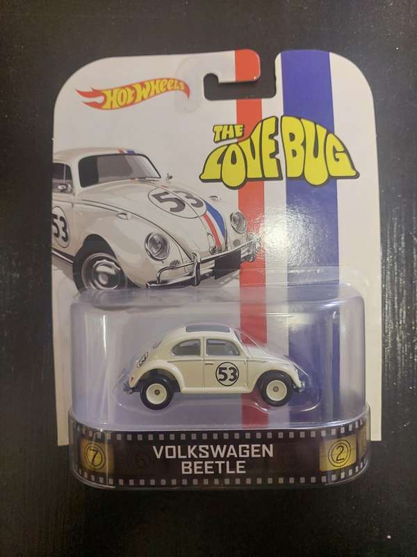 HOT WHEELS - RETRO - HERBIE - VOLKSWAGEN BEETLE LOVE BUG - Real Riders