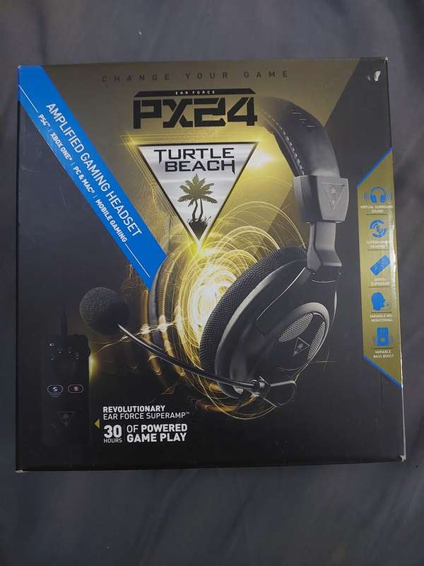 TURTLE BEACH PX24 HEADSET WITH MIC (works on Playstation, Xbox, PC, Mobile)