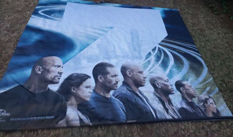 Fast & Furious Material poster (± 3m x 2m)