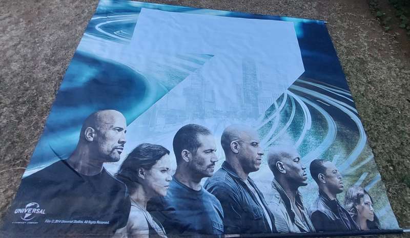 Fast & Furious Material poster (± 3m x 2m)