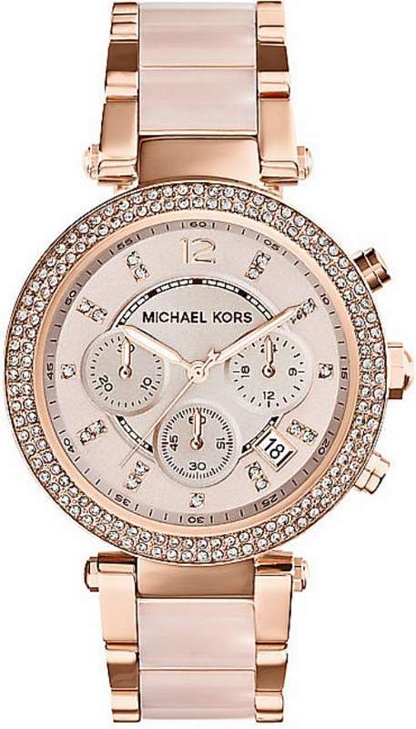 Ladies Michael Kors Rose Gold Tone Chronograph Watch