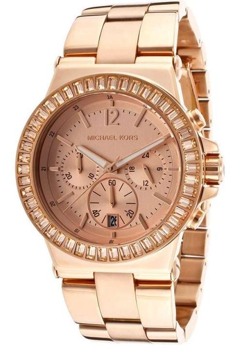 Ladies Michael Kors Dylan Rose-Gold Tone Watch