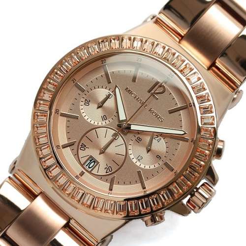Ladies Michael Kors Dylan Rose-Gold Tone Watch
