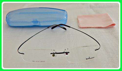 Rimless Flexible Lightweight Optical Frames (Black)