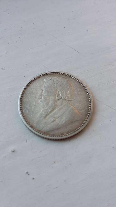 SCARCE!!! 1897 ZAR Sixpence coin