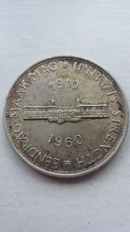 1960 SA UNION FIVE SHILLING COIN!