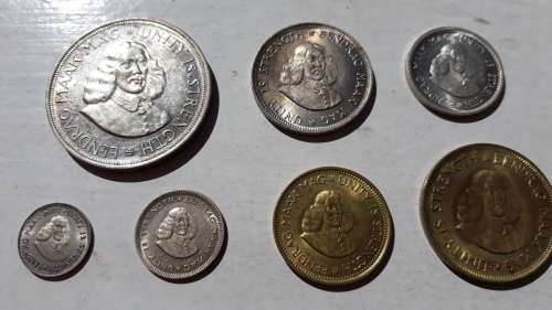 Complete set of 1964 RSA First Decimal coins! From 50c to half cent! R1 Start!