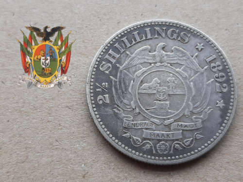 Paul Kruger ZAR: Set of Six 1892 coins! Half Crown to Penny! Year of first Issue!