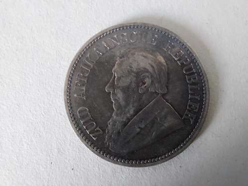 Super Sale! ZAR Paul Kruger 1892 Two and a Half Shillings Coin!